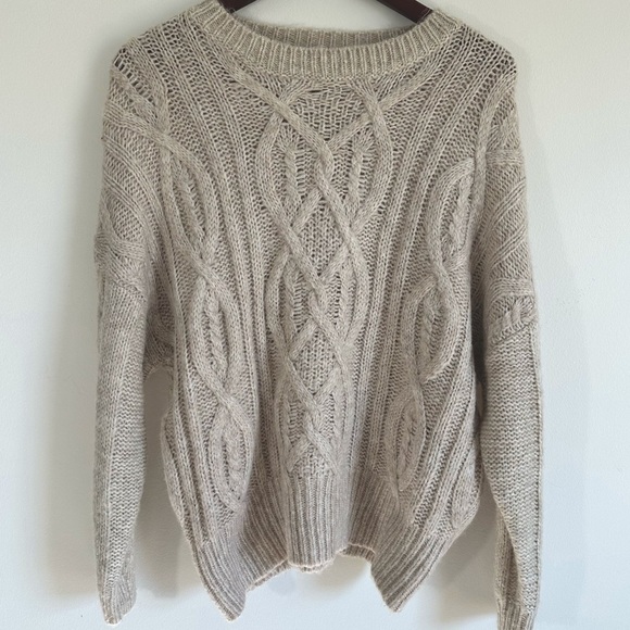 NWOT BB Dakota x Steve Madden Wool Blend Crewneck Oversized Metallic Sweater XS - Picture 3 of 9